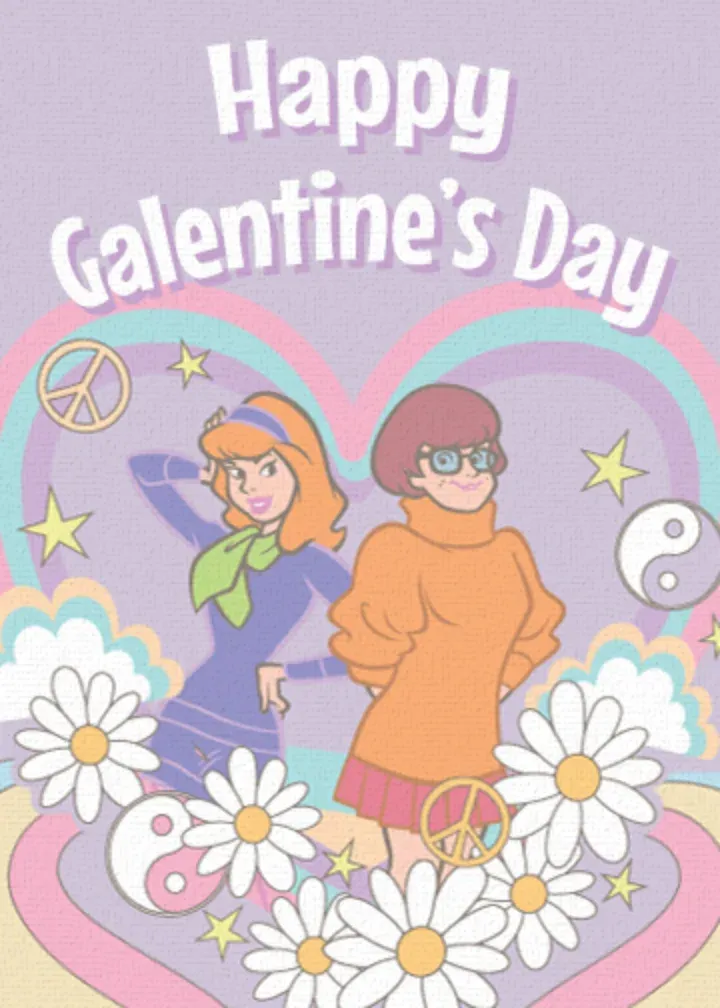 Daphne & Velma Happy Galentine's Day card front