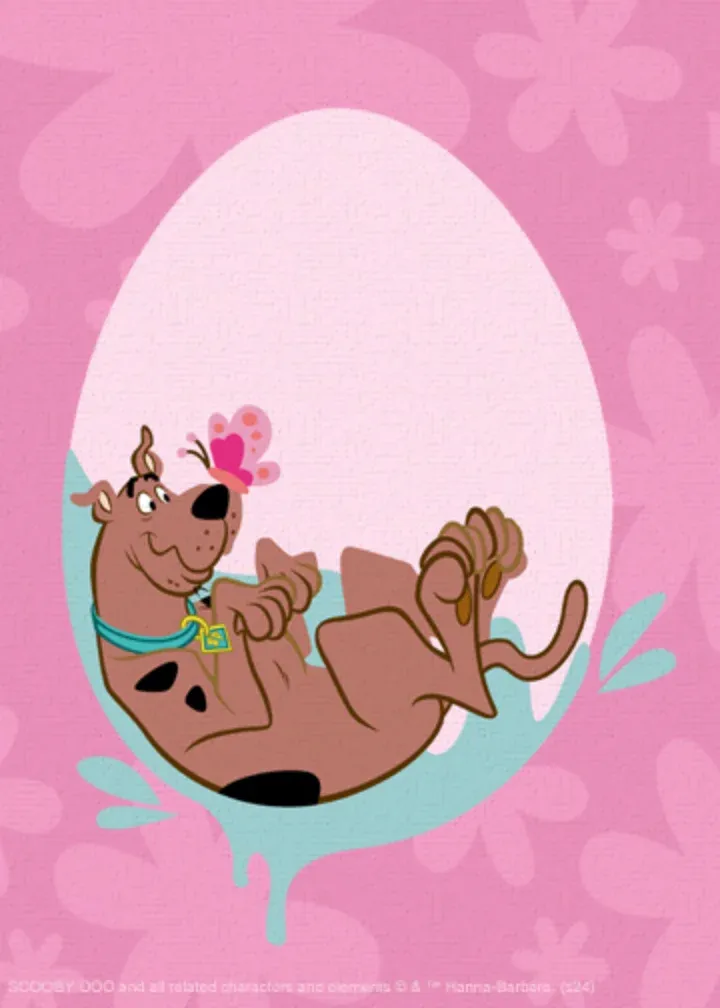 Scooby Doo | Happy Easter card inside left