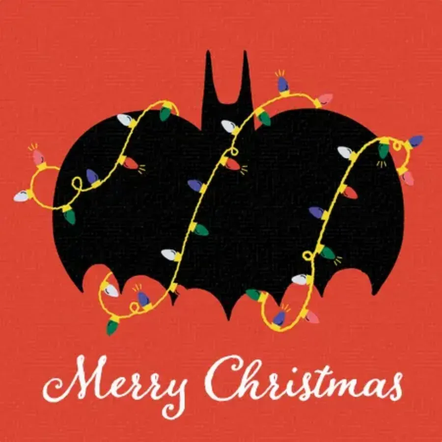 Merry Christmas Little Batman card front