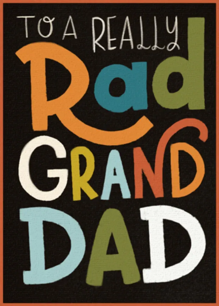 Really Rad Granddad card front