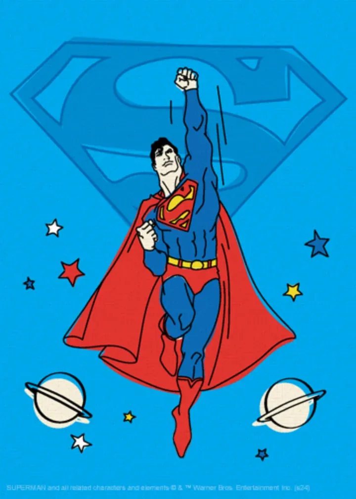 Superman Happy Father's Day card inside left