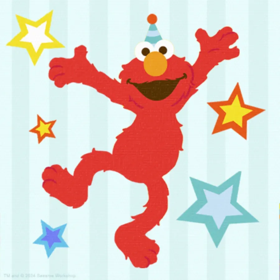 Sesame Birthday card inside left