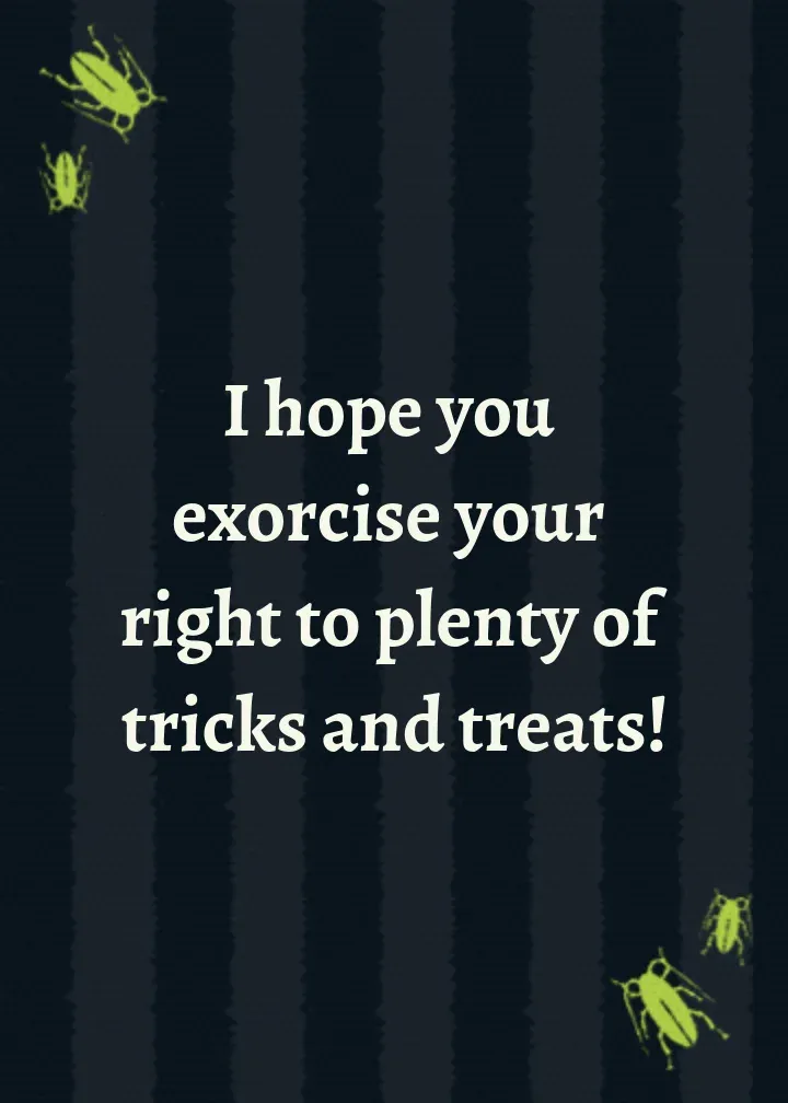 Beetlejuice Beetlejuice Happy Halloween card inside right