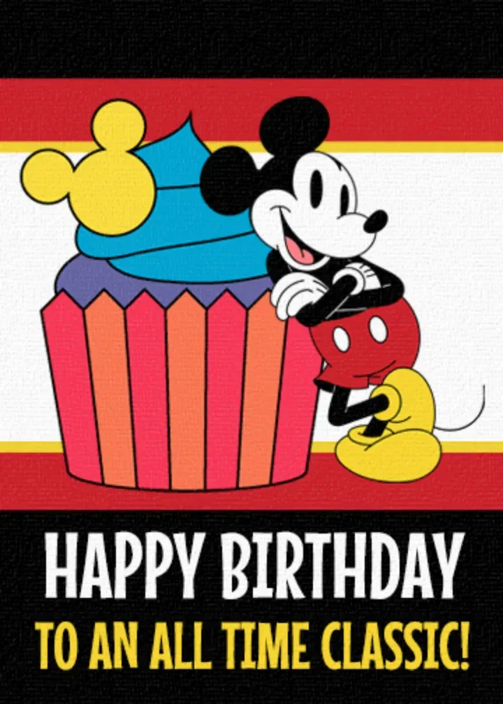 Mickey Birthday card front