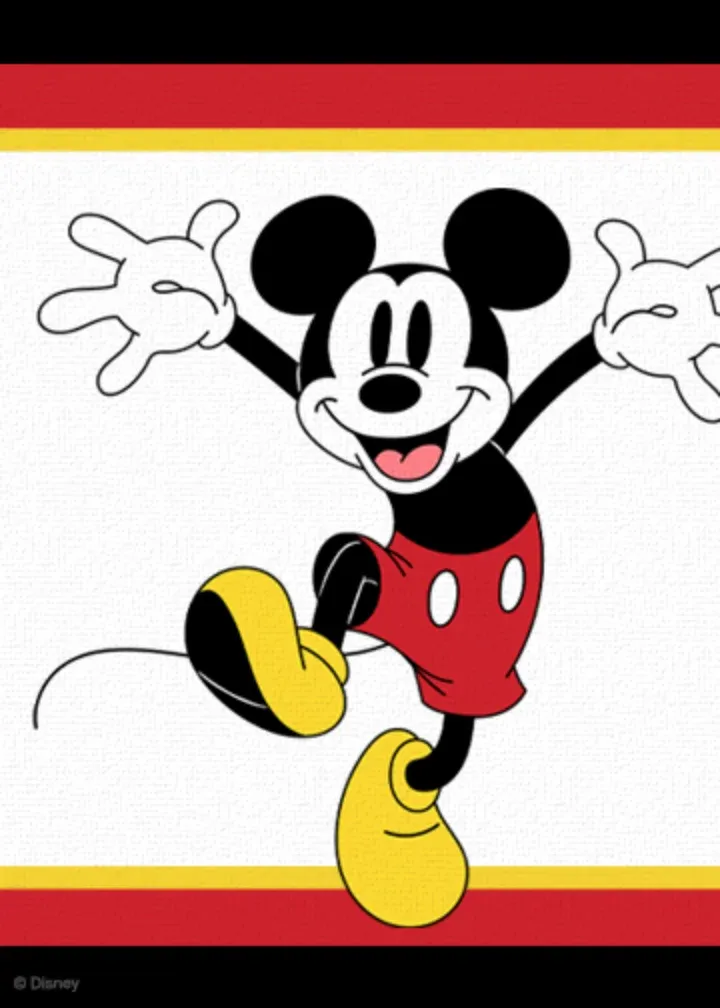 Mickey Birthday card inside left