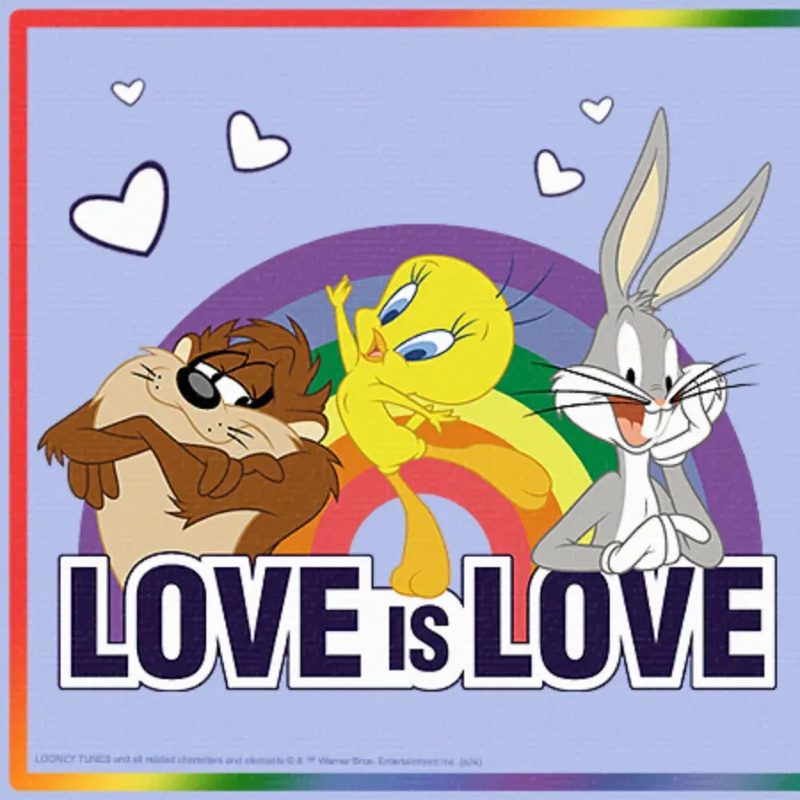 Looney Tunes | Happy Pride card inside left