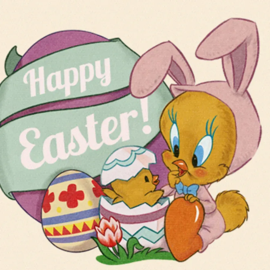 Looney Tunes | Happy Easter card front