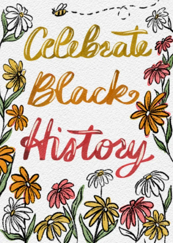 Celebrate Black History card front