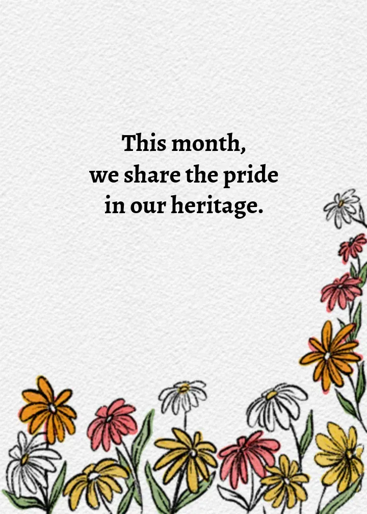 Celebrate Black History card inside right