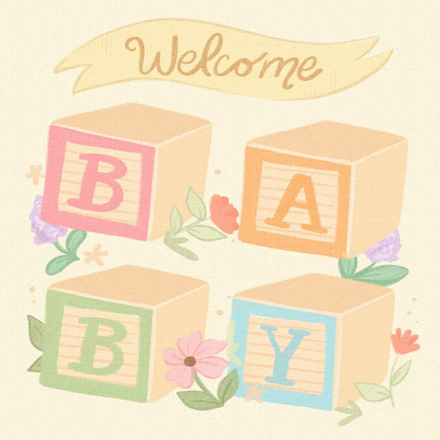 B-A-B-Y card front