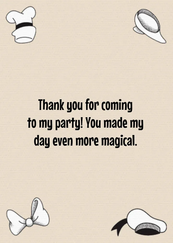 Mickey & Friends Thanks card inside right