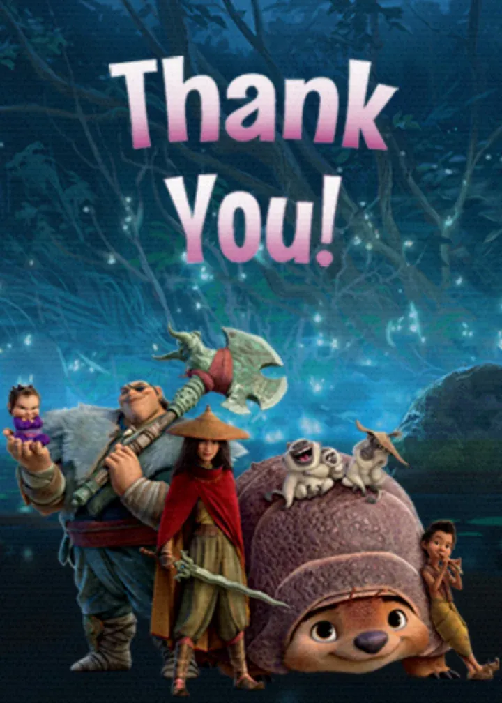 Raya Thanks card front