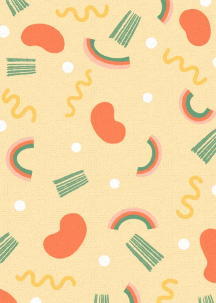 Abstract Thanks card inside left