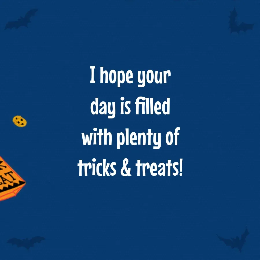 Sesame | Halloween card inside right