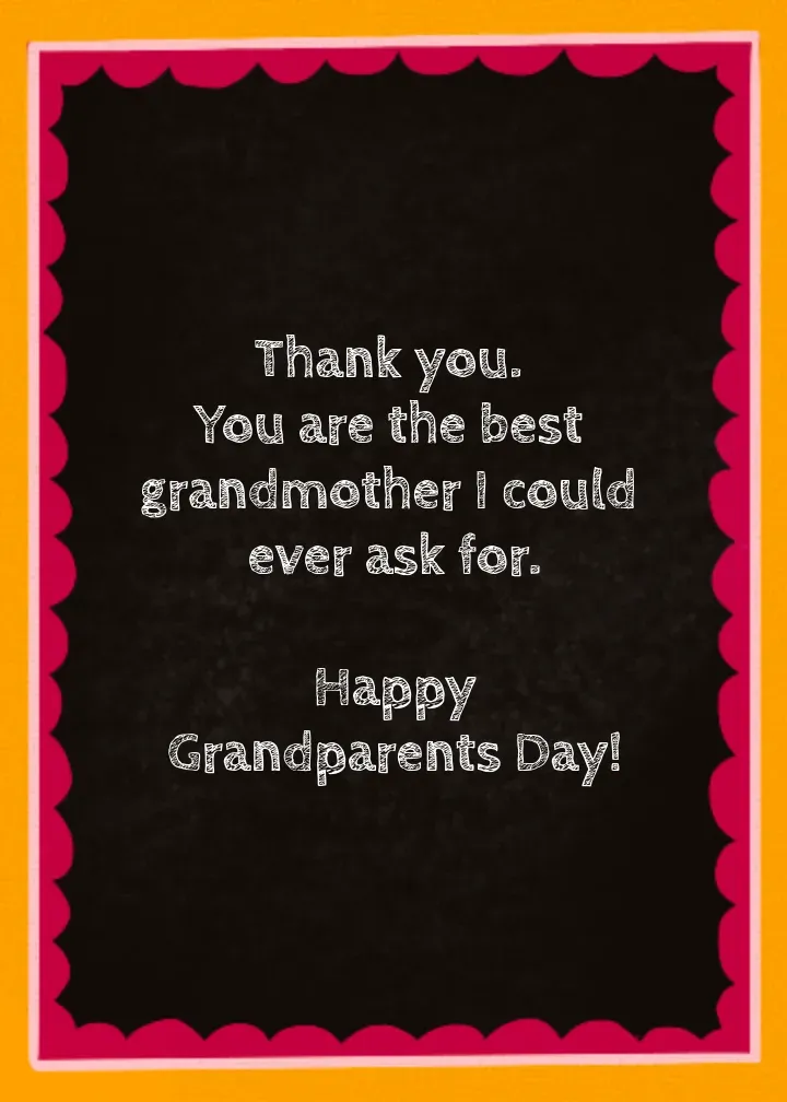 Grand Grandma card inside right