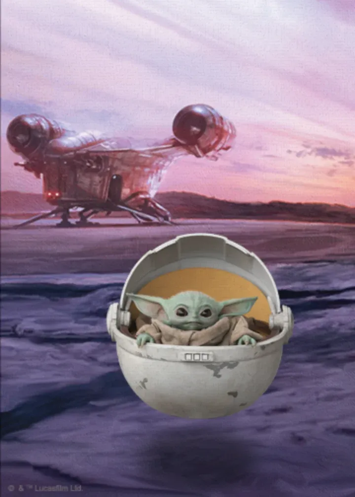 Grogu Thank You card inside left