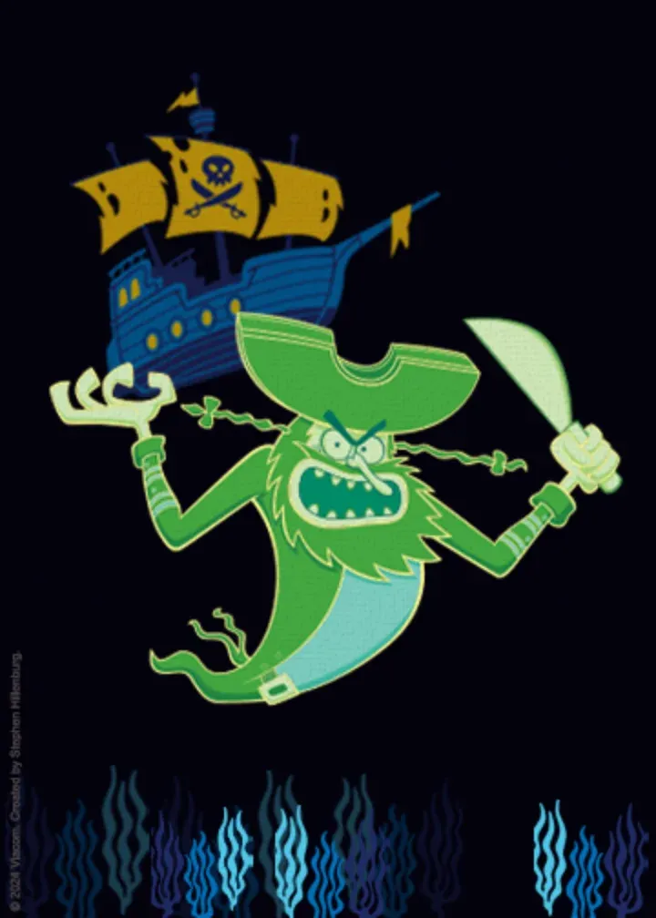 SpongeBob Halloween Crew card inside left