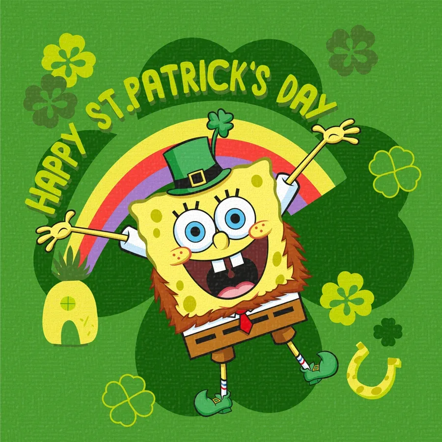 SpongeBob | Lucky Clover card front