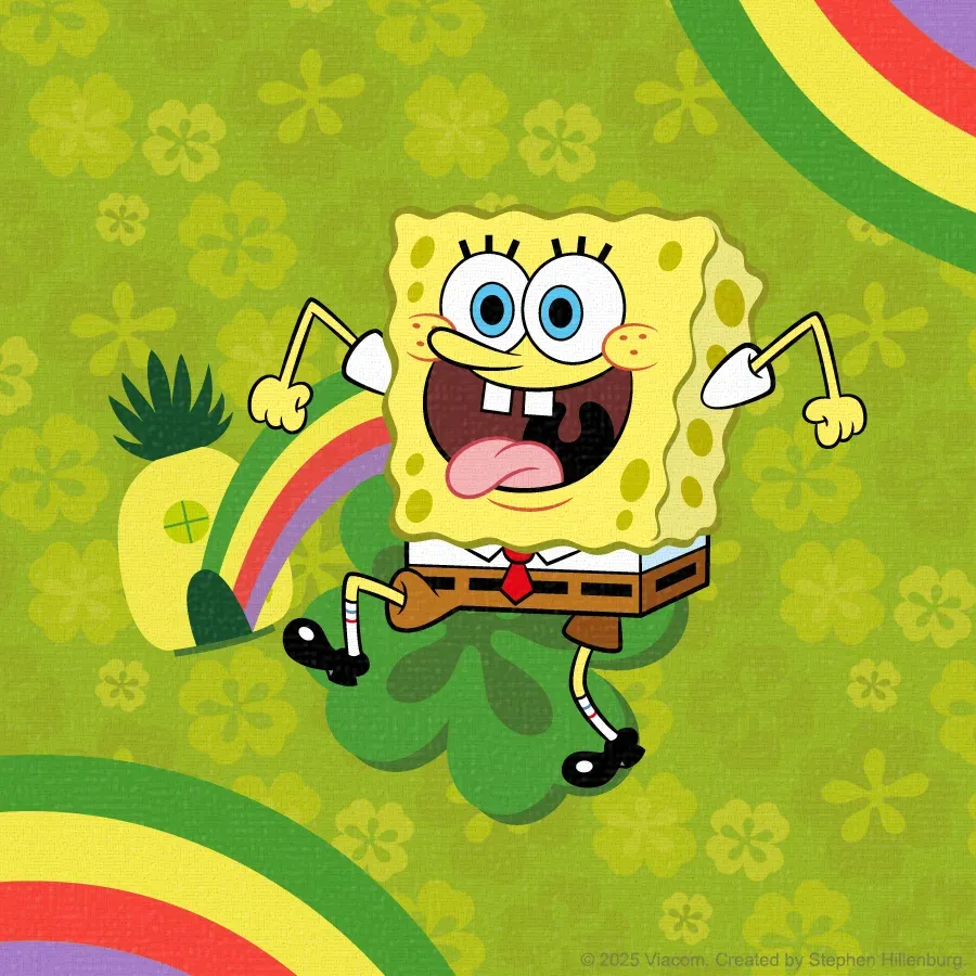 SpongeBob | Lucky Clover card inside left