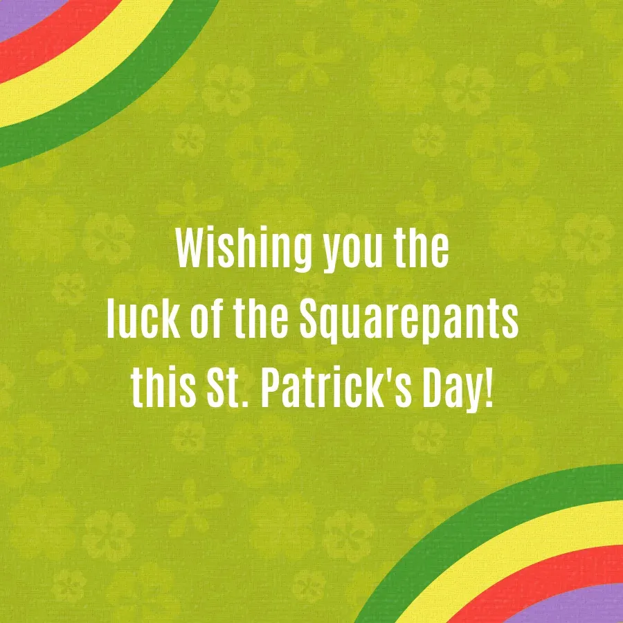 SpongeBob | Lucky Clover card inside right