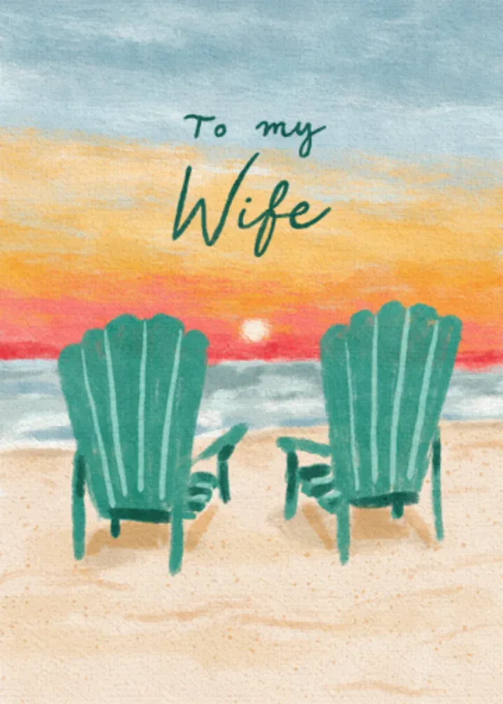 Wife Beach Chairs card front