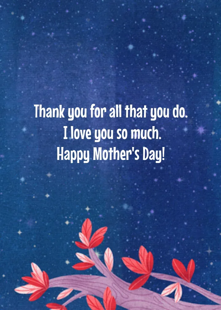 Mother's Day Owl card inside right