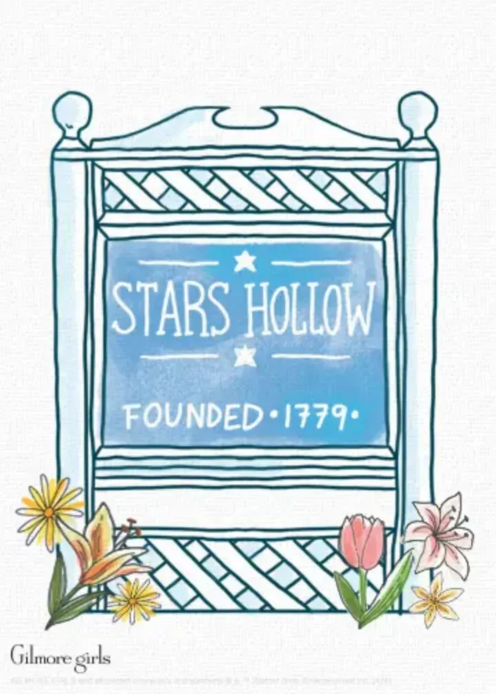 Rory Gilmore Girls card inside left