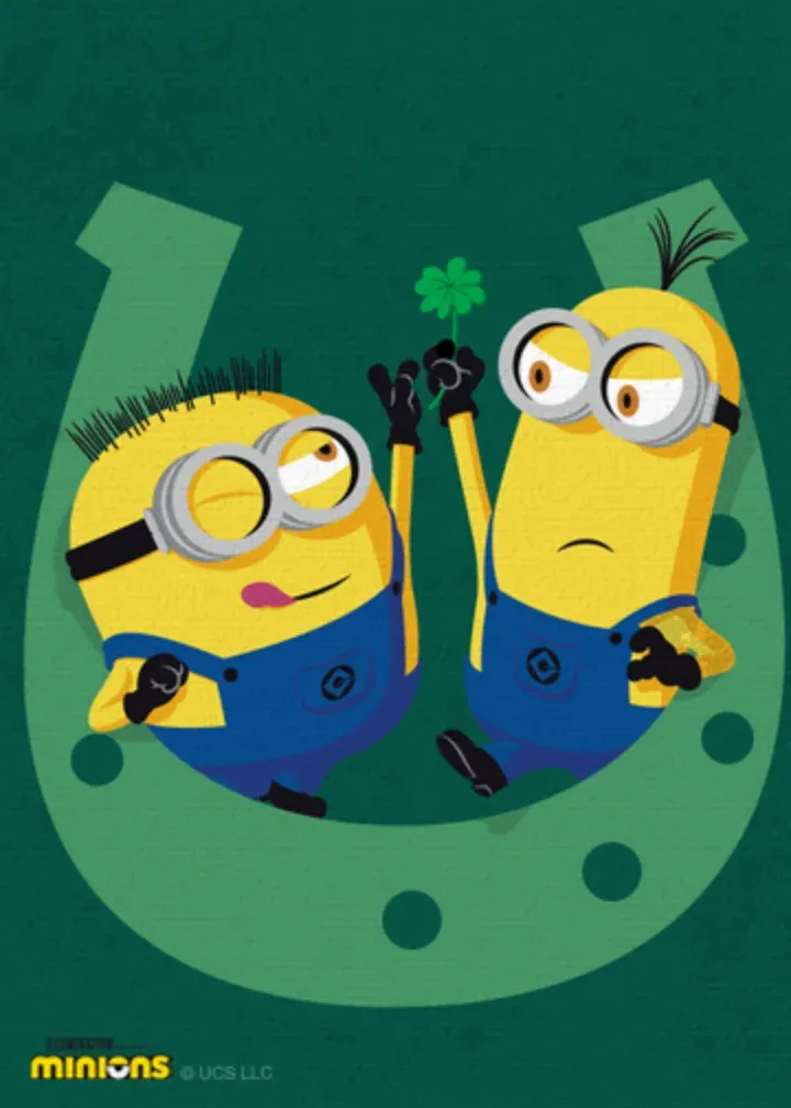 Minions | St. Patrick's Day card inside left