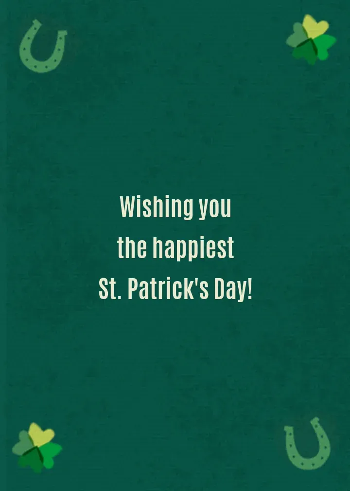 Minions | St. Patrick's Day card inside right