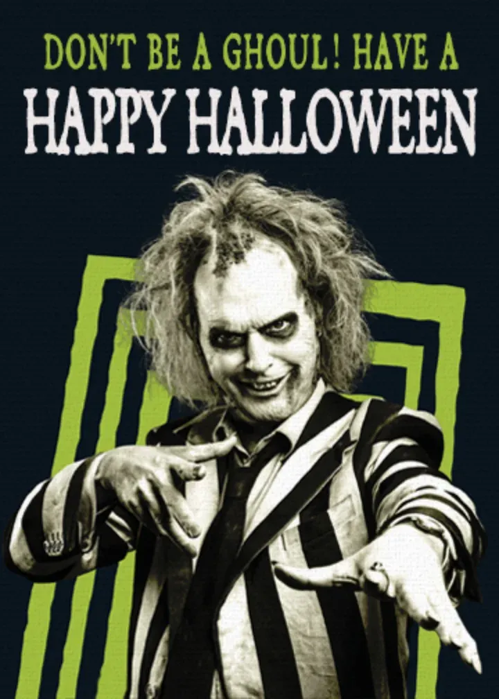 Beetlejuice Beetlejuice Halloween card front