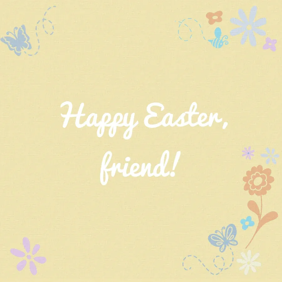 Winnie the Pooh Easter card inside right