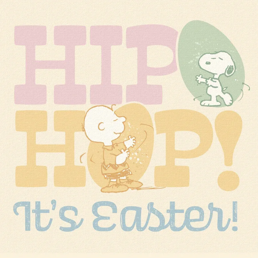 Peanuts | Hoppy Easter card front