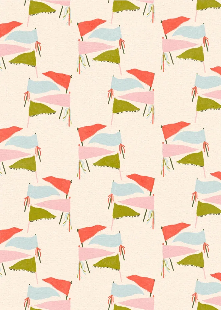 Admin Day Pennants card inside left