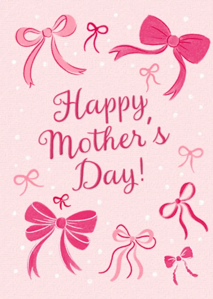 Mother's Day Bows card front