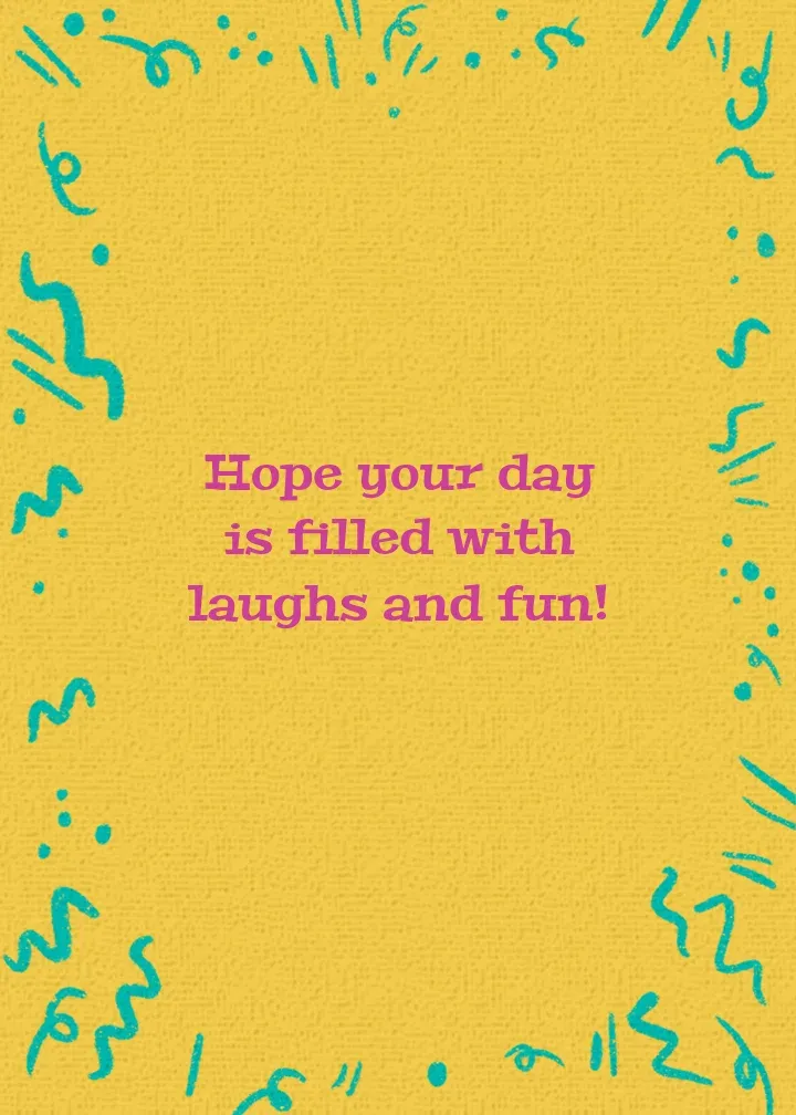 April Fools' Yellow card inside right