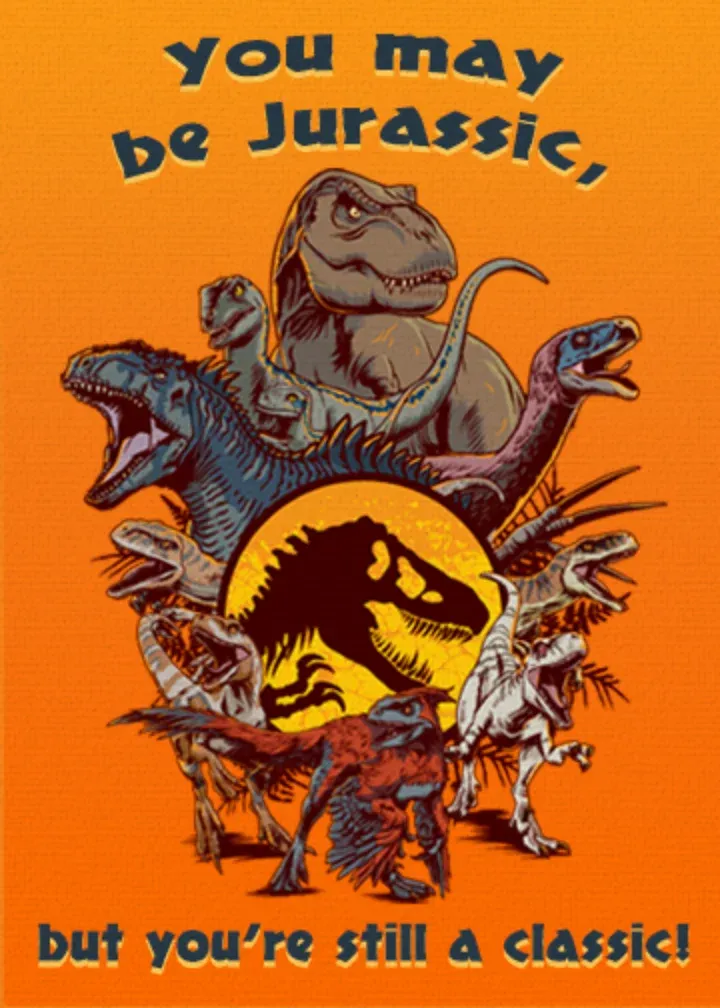 Jurassic World Birthday card front