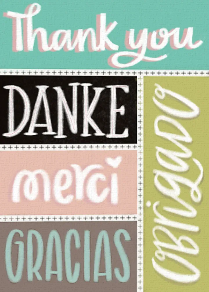 Thanks Around the World card front