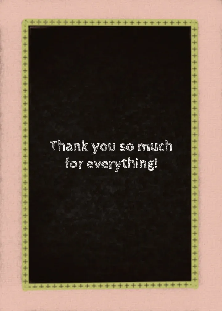 Thanks Around the World card inside right
