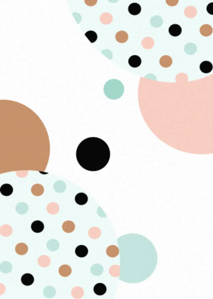 Abstract Floral Thanks card inside left