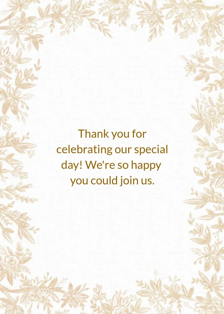 Natural Gold card inside right