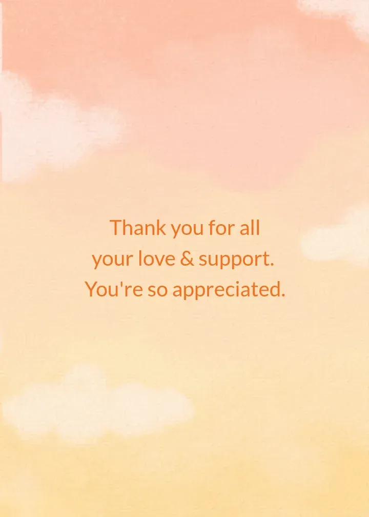 Teddy Bear Thank You card inside right