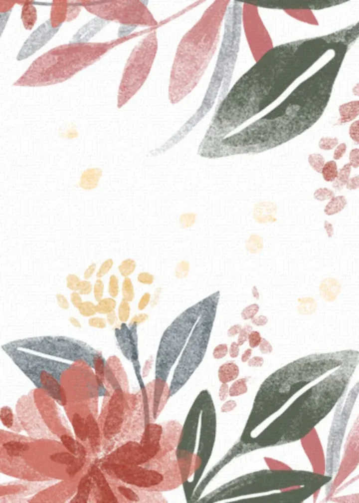 Bohemian Thanks card inside left