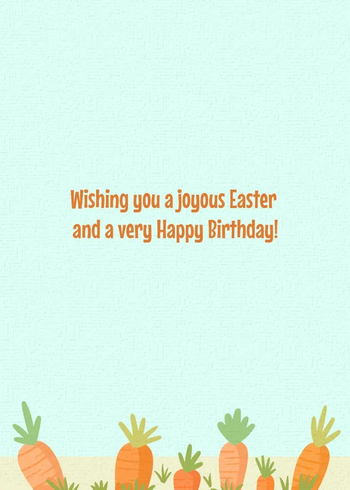 Easter Cake card inside right