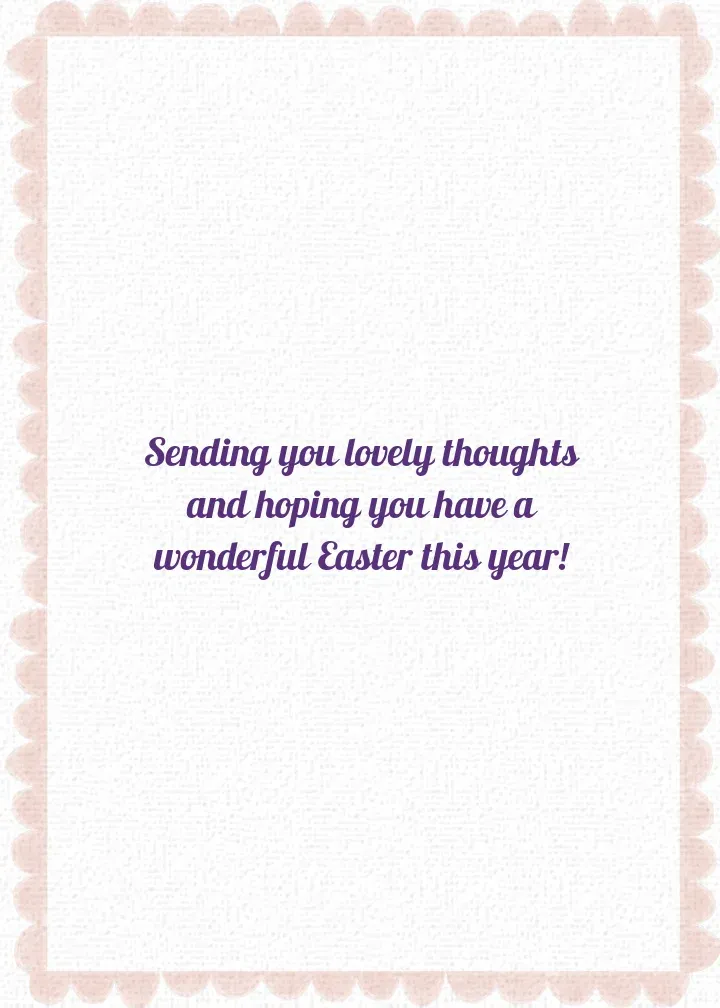 Easter Table card inside right