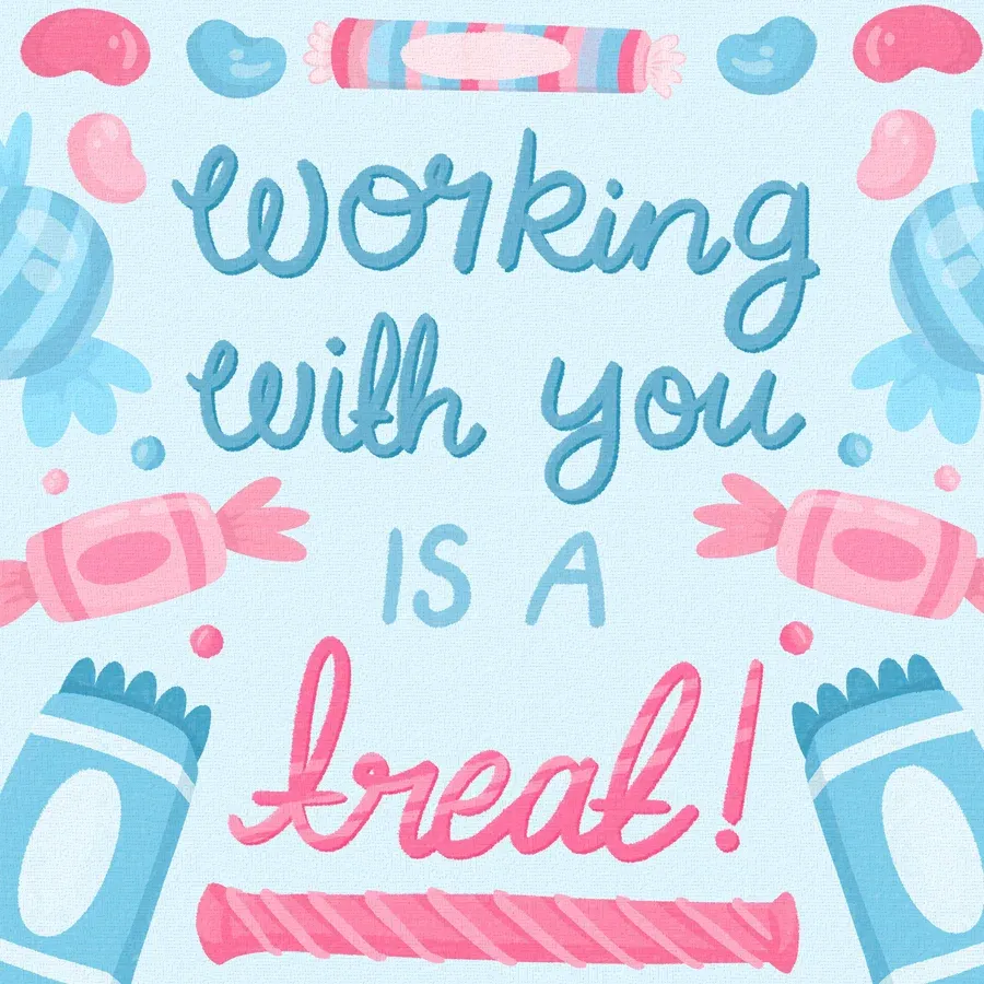 Admin Day Treat card front