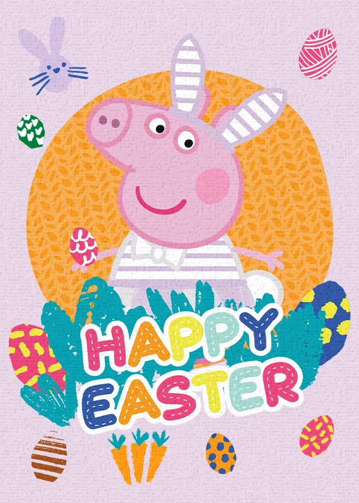 Peppa Pig | Easter card front