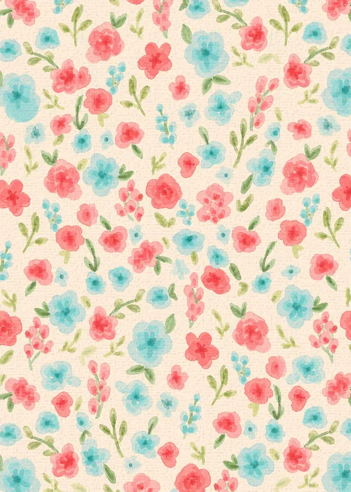 Floral Easter Egg card inside left