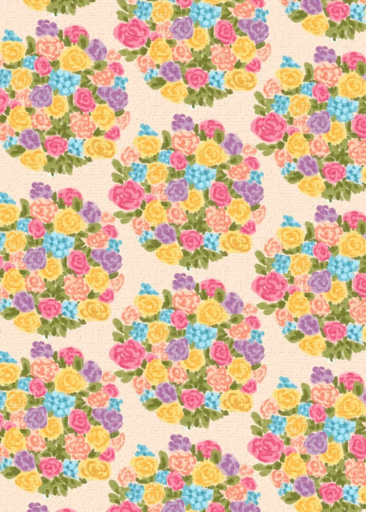 Floral Admin Day card inside left