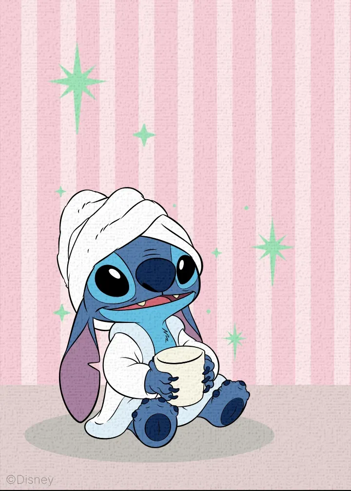 Stitch Mother's Day card inside left