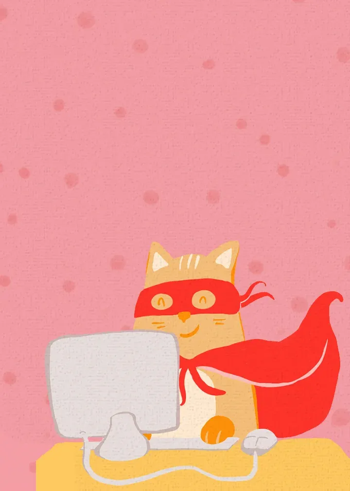 Boss's Day Hero card inside left